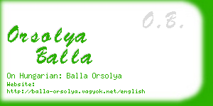 orsolya balla business card